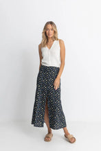 Load image into Gallery viewer, Fleur Floral Button Front Maxi Skirt- Rhythm