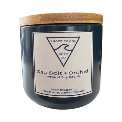 Sea Salt + Orchid Candle 8 oz  Ceramic