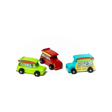 Load image into Gallery viewer, Pull Back Surfer Van Toy