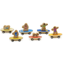 Load image into Gallery viewer, Pull Back Surfer Kids &amp; Dogs Toy