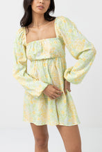 Load image into Gallery viewer, Magnolia Floral Long Sleeve mini Dress - Rhythm