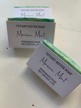 Load image into Gallery viewer, Moroccan Mint Artisan Bar Soap - Tiffany Riffer