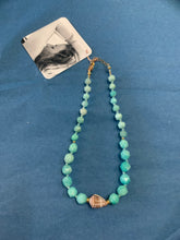 Load image into Gallery viewer, 14KGF Amazonite &amp; Shell Necklace - Olia
