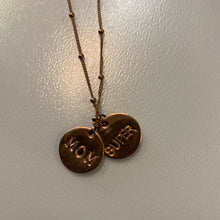 Load image into Gallery viewer, Super Mom Double Coin Necklace - Olia