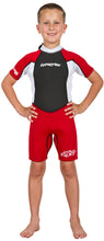 Load image into Gallery viewer, Children's Access 2mm Back Zip Spring Suit Red/Black -Hyperflex