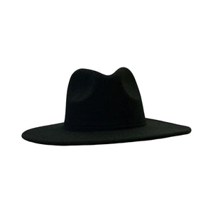 Solid Panama Hat- Black