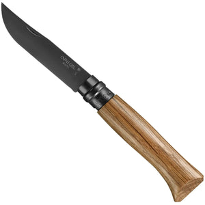 No.08 Black Oak Folding Knife - Opinel