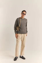 Load image into Gallery viewer, Mohair Fisherman’s knit Washed Black - Rhythm