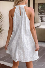 Load image into Gallery viewer, Eyelet Halter Neck Dress - Rhode Island Surf Co.