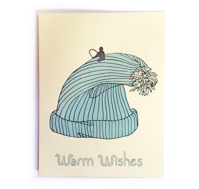Warm Wishes Wave Hat Card