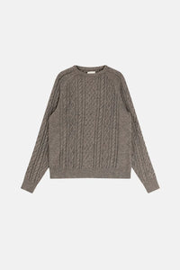 Mohair Fisherman’s knit Washed Black - Rhythm