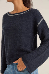 Baklava Knit Navy - Rhythm