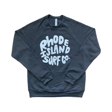 3D Puff Circle Logo Crewneck(Grey) - Rhode Island Surf Co.