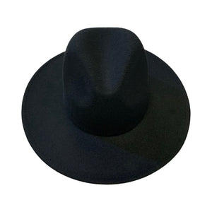 Solid Panama Hat- Black