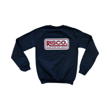 Load image into Gallery viewer, RISCO Crewneck (black) - Rhode Island Surf Co.