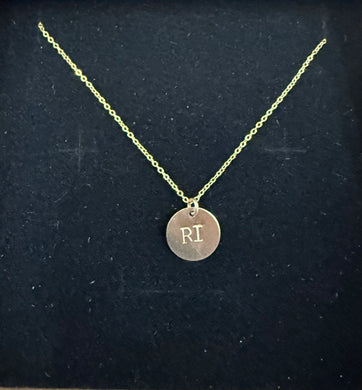 14KGF Small RI Coin Necklace (Hypoallergenic) - Olia