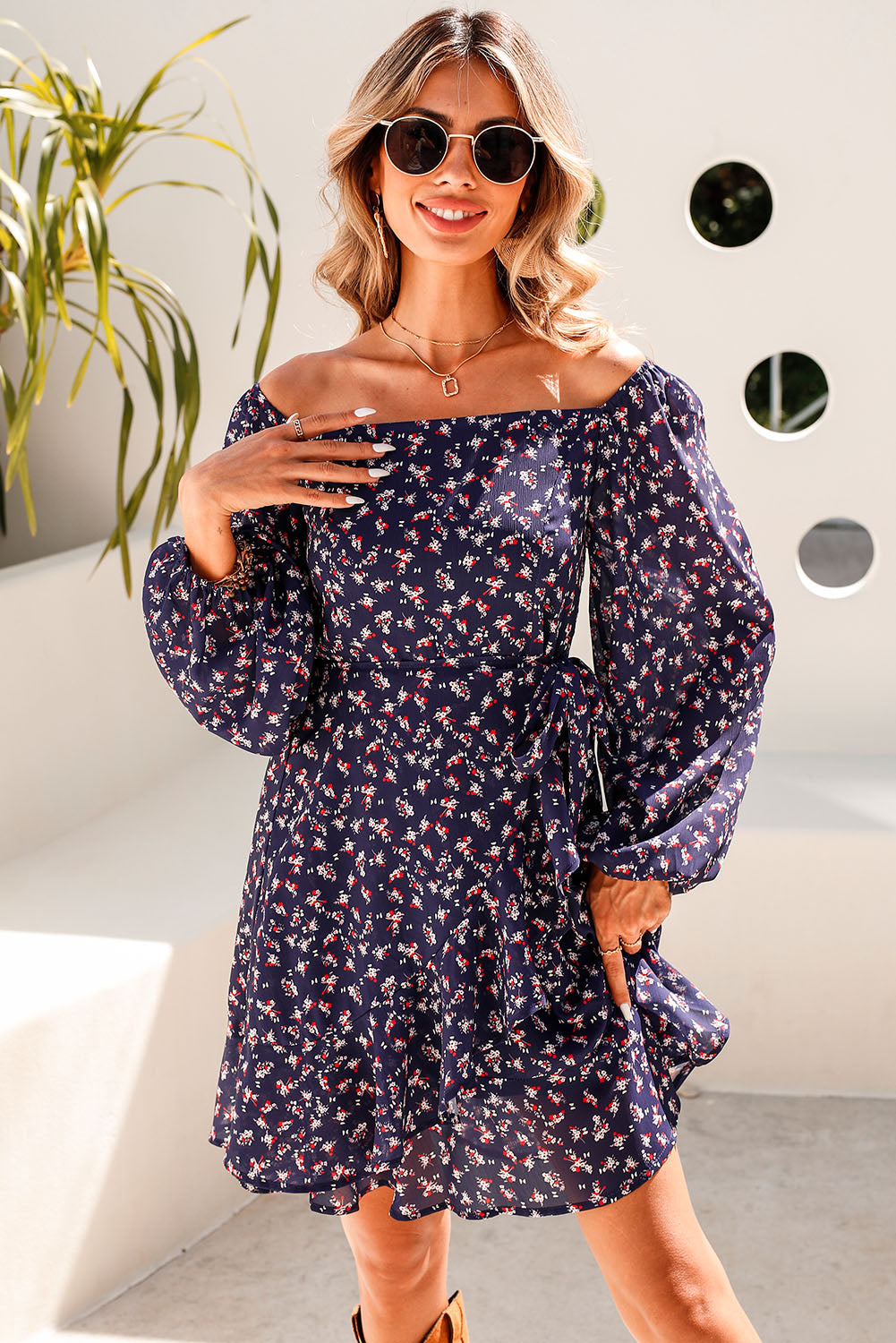 rhode off the shoulder dress RHODE Women's Karima Linen Off-The-Shoulder Midi-Dress - White