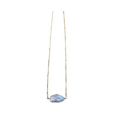 14KGF Chain Keshi Freshwater Pearl  Necklace - Olia