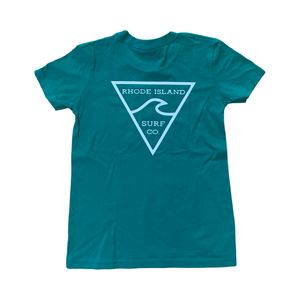 Kids Youth Premium Tee (Emerald Green) - Rhode Island Surf Co.