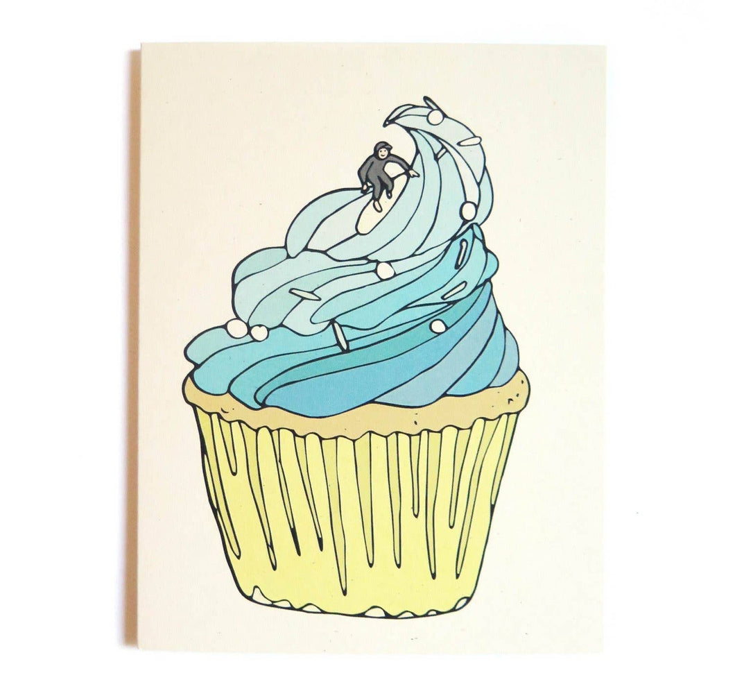 Wave Cupcake Card