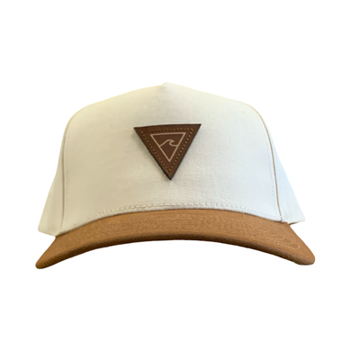 Vintage Shape Pre-Curved Cotton Twill (Natural/Mocha Suede)  - Rhode Island Surf Co.