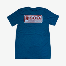 Load image into Gallery viewer, RISCO Patch Tee (Blue Triblend) - Rhode Island Surf Co.