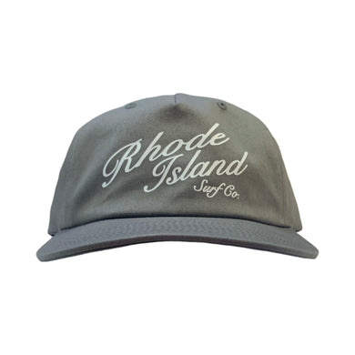 Front Pinch 5 Panel - Signature Logo - Leather Clasp (Steel Grey)