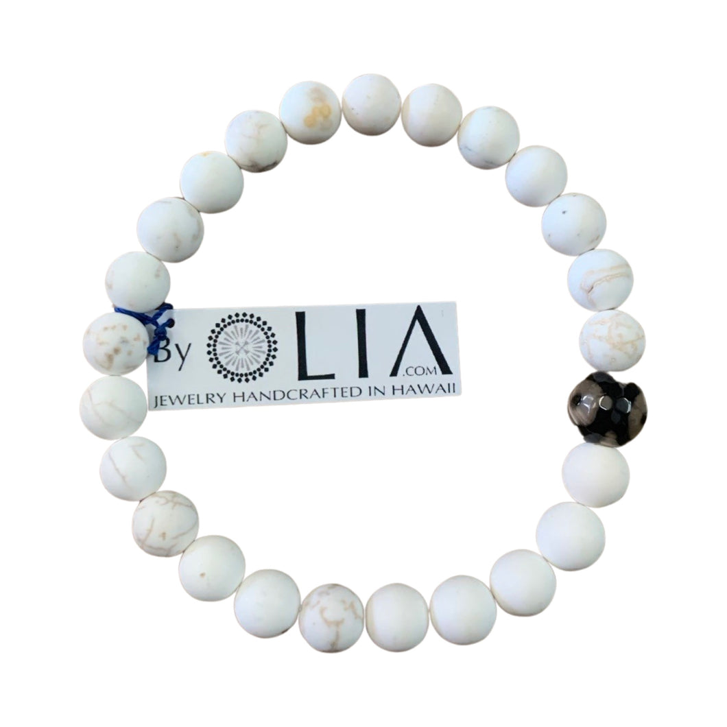 Howlite Agate Bracelet - Olia