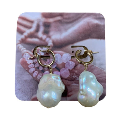 Baroque Pearl Earrings - Olia