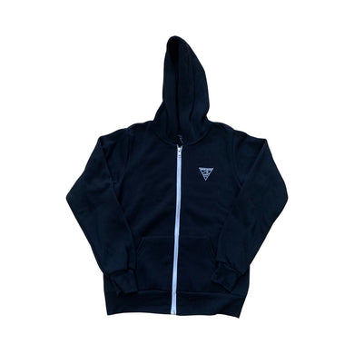 Youth Embroidered Logo Zip Up Hoodie - Rhode Island Surf Co.