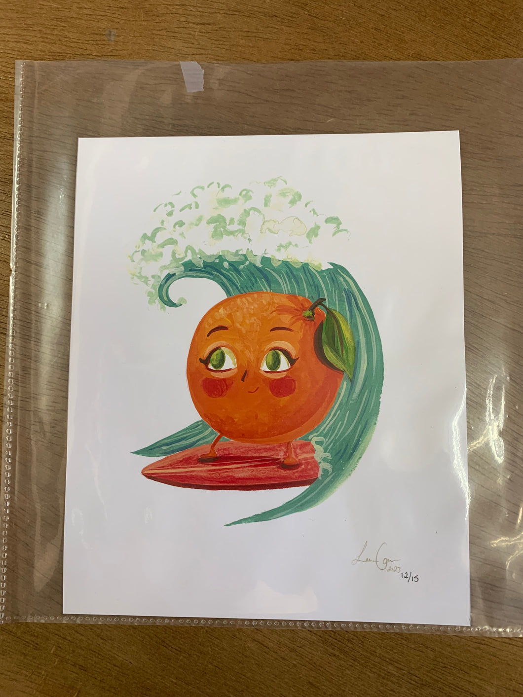 Surfing Orange Artwork