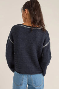 Baklava Knit Navy - Rhythm