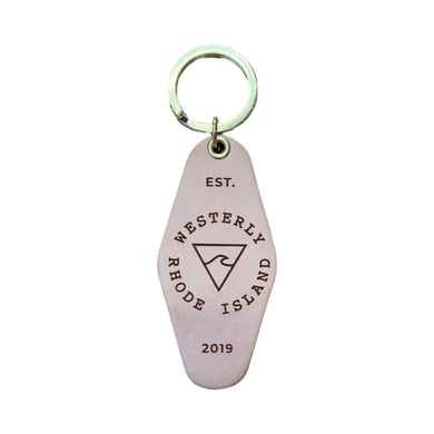 Rhode Island Surf Co. Logo Keychain (Teal)