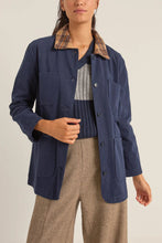 Load image into Gallery viewer, Pearls Oversized Jacket - Navy