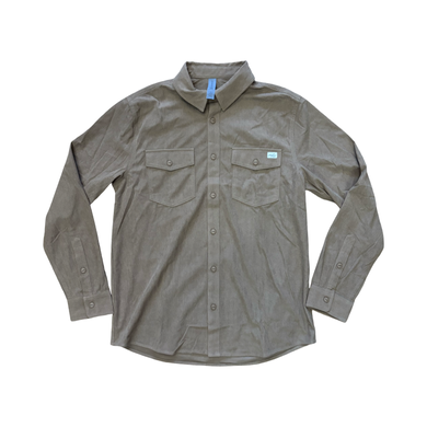 Tazi Long Sleeve Cord Woven (Khaki) - Rhode Island Surf Co.
