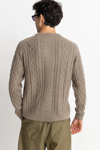 Mohair Fishermans Knit (Sand) - Rhythm.