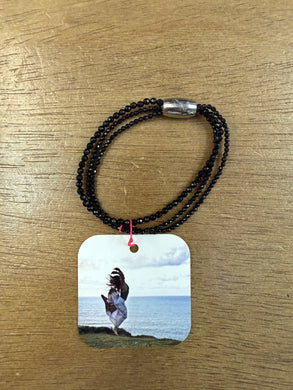 Black Pyrite Beads and Magnet Bracelet - Olia