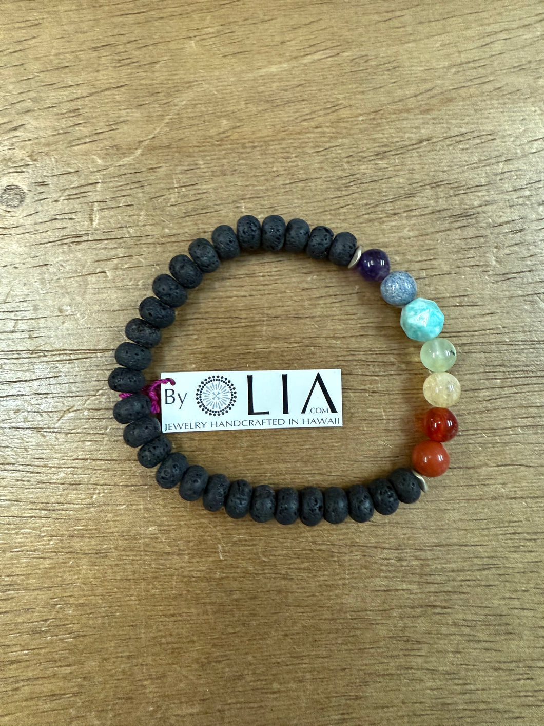 Chakra Bracelet (Jasper/Carnelian/Citrine/Prehnite/Amazonite/Amethyst) - Olia
