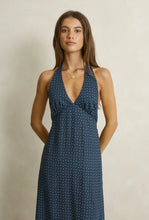 Load image into Gallery viewer, Maisy Halter Maxi Dress (Blue) - Rhythm.