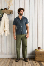 Load image into Gallery viewer, Crux SS Shirt (Indigo Stripes) - Rhythm