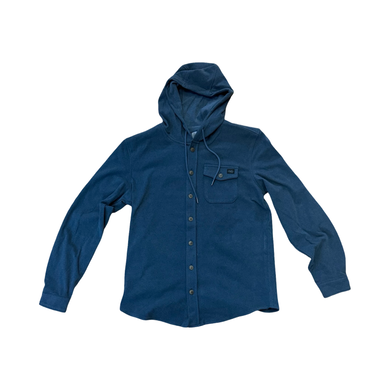 Parson Hooded Long Sleeve Woven (Navy) - Rhode Island Surf Co.