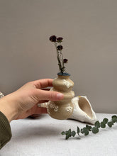 Load image into Gallery viewer, Curvy Mini Bud Vase (Barnacle) - Downeaster Pottery