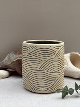 Load image into Gallery viewer, Point Judith Blue Wave Tumbler- DownEaster Pottery