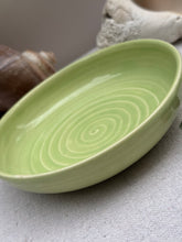 Load image into Gallery viewer, Misquamicuit Green Dish - DownEaster Pottery