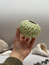 Load image into Gallery viewer, Misquamicuit Green Round Vase - DownEaster Pottery
