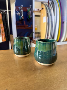 Wine Tumbler Green - Downeaster Pottery