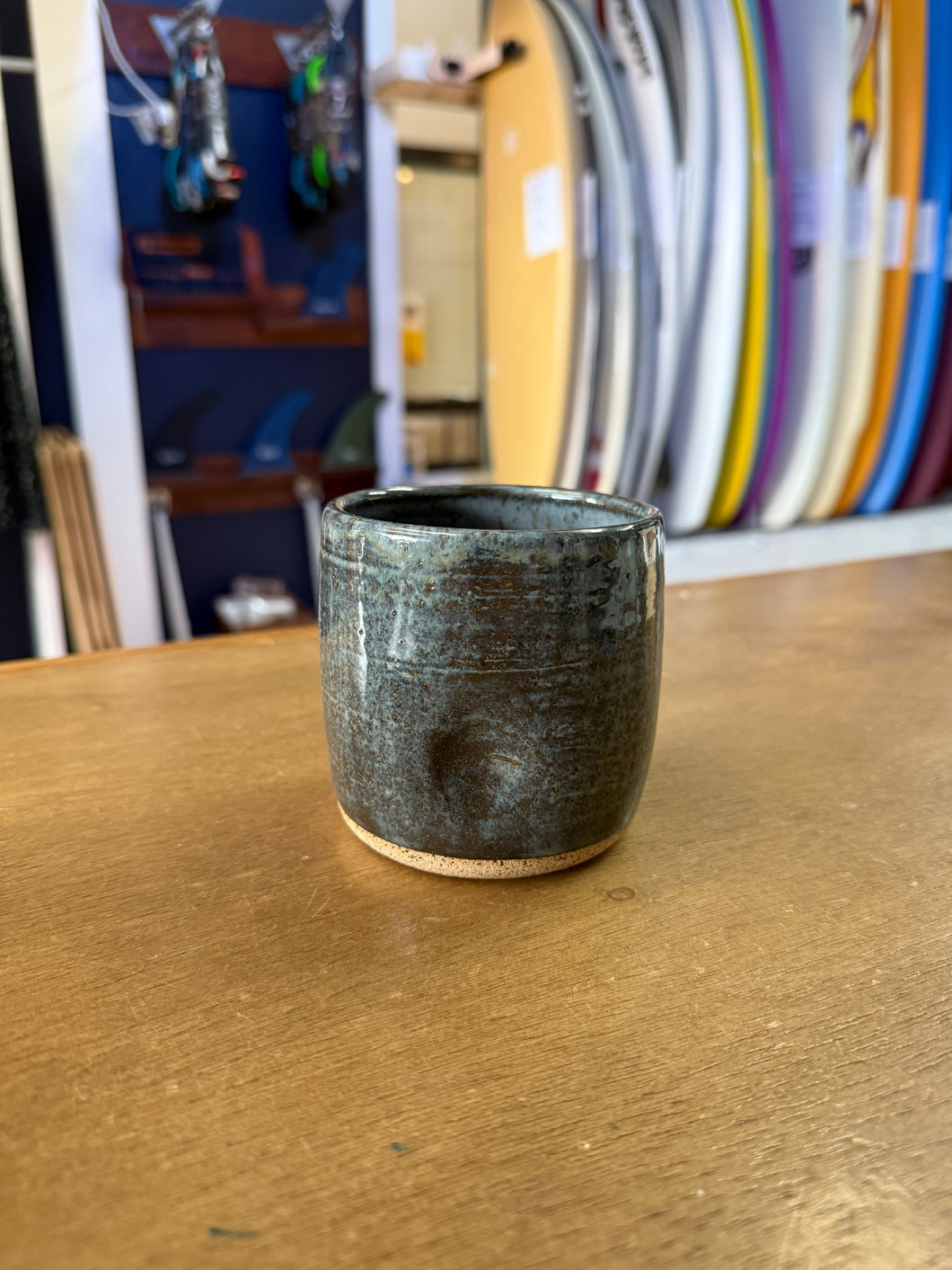 Thumb Tumbler Blue Shutters - Downeaster Pottery