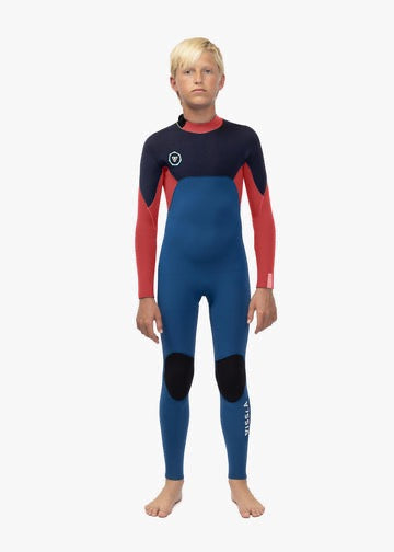 7 Seas 3/2 Boys Back Zip Full Suit - Light Slate