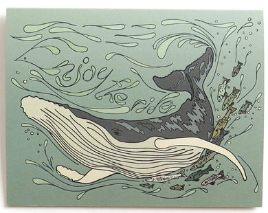 Enjoy The Ride Whale Card
