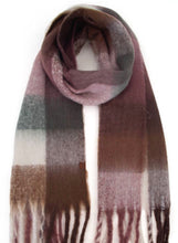 Load image into Gallery viewer, Multi Color Plaid Woven Winter Scarf - C.C